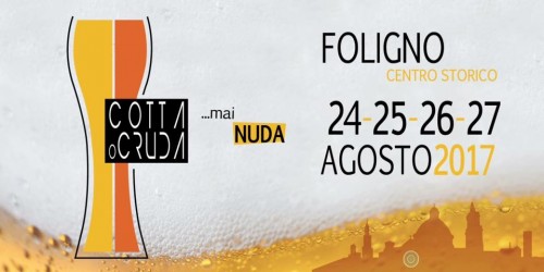 Locandina di Cotta o Cruda Mai Nuda a Foligno, edizione 2017